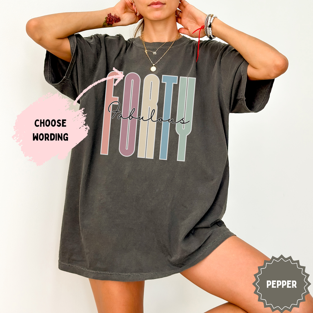 Retro 'Forty and Fabulous' Unisex T-Shirt