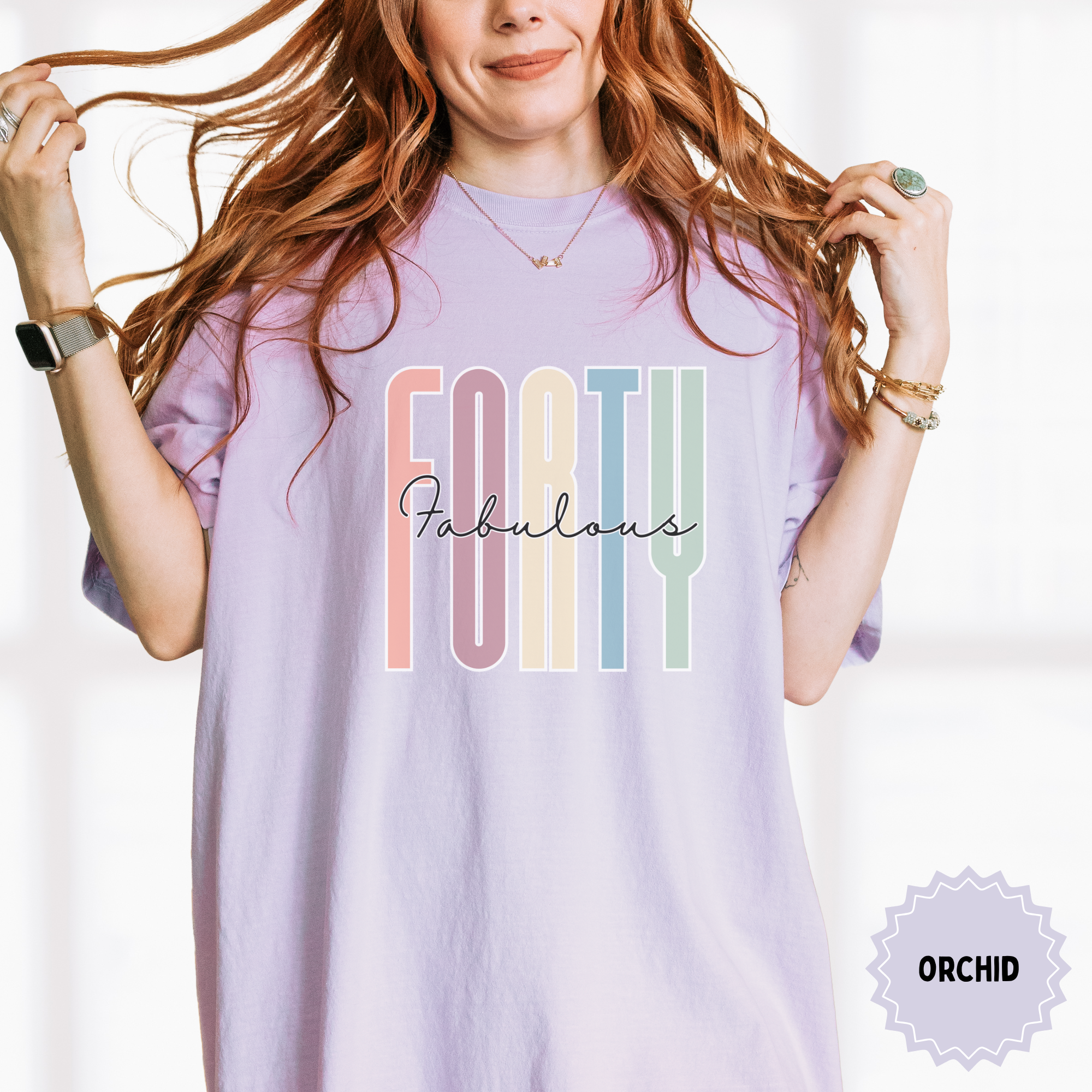 Retro 'Forty and Fabulous' Unisex T-Shirt