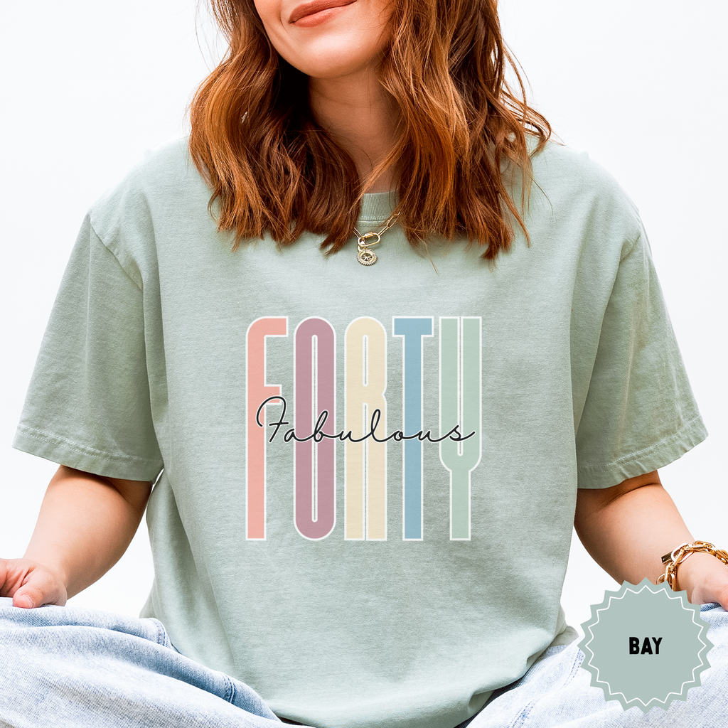 Retro 'Forty and Fabulous' Unisex T-Shirt