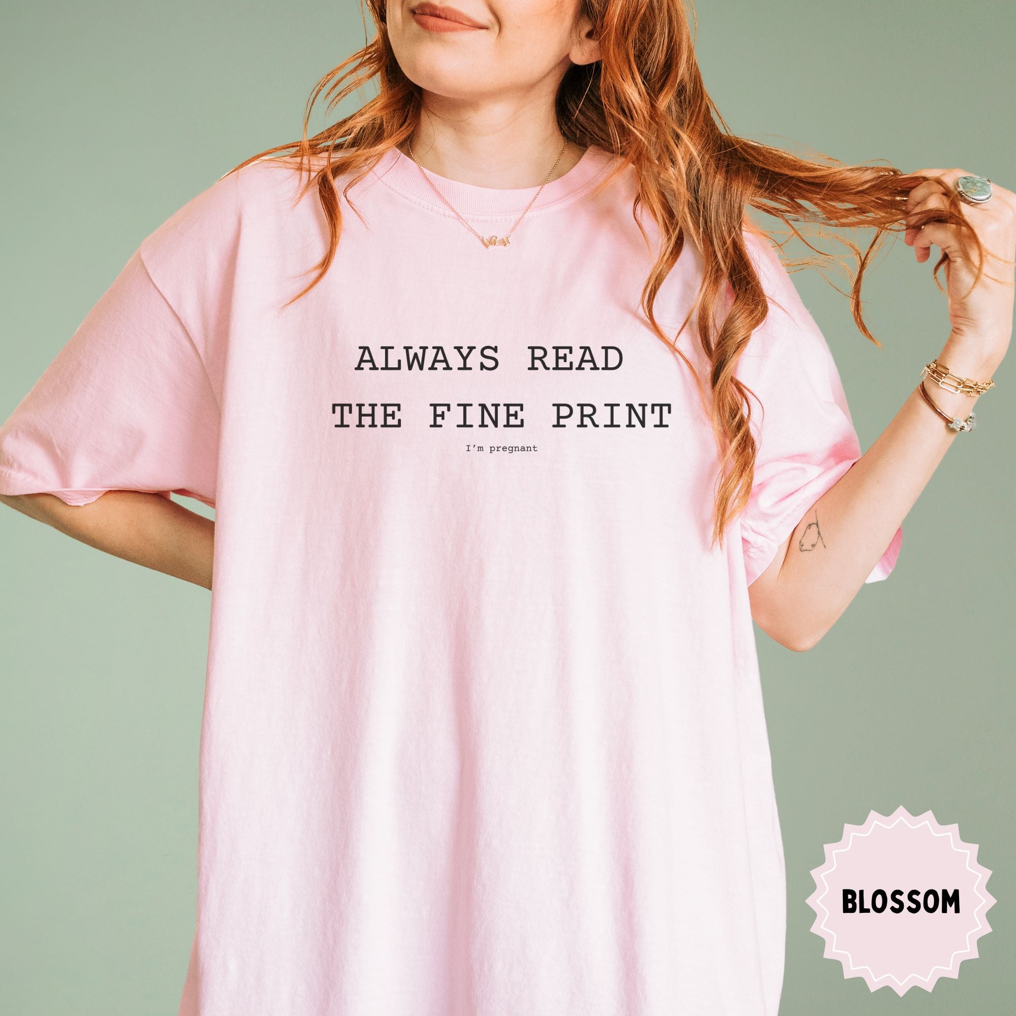 Pregnancy Announcement - Always Read the Small Print I'm Pregnant