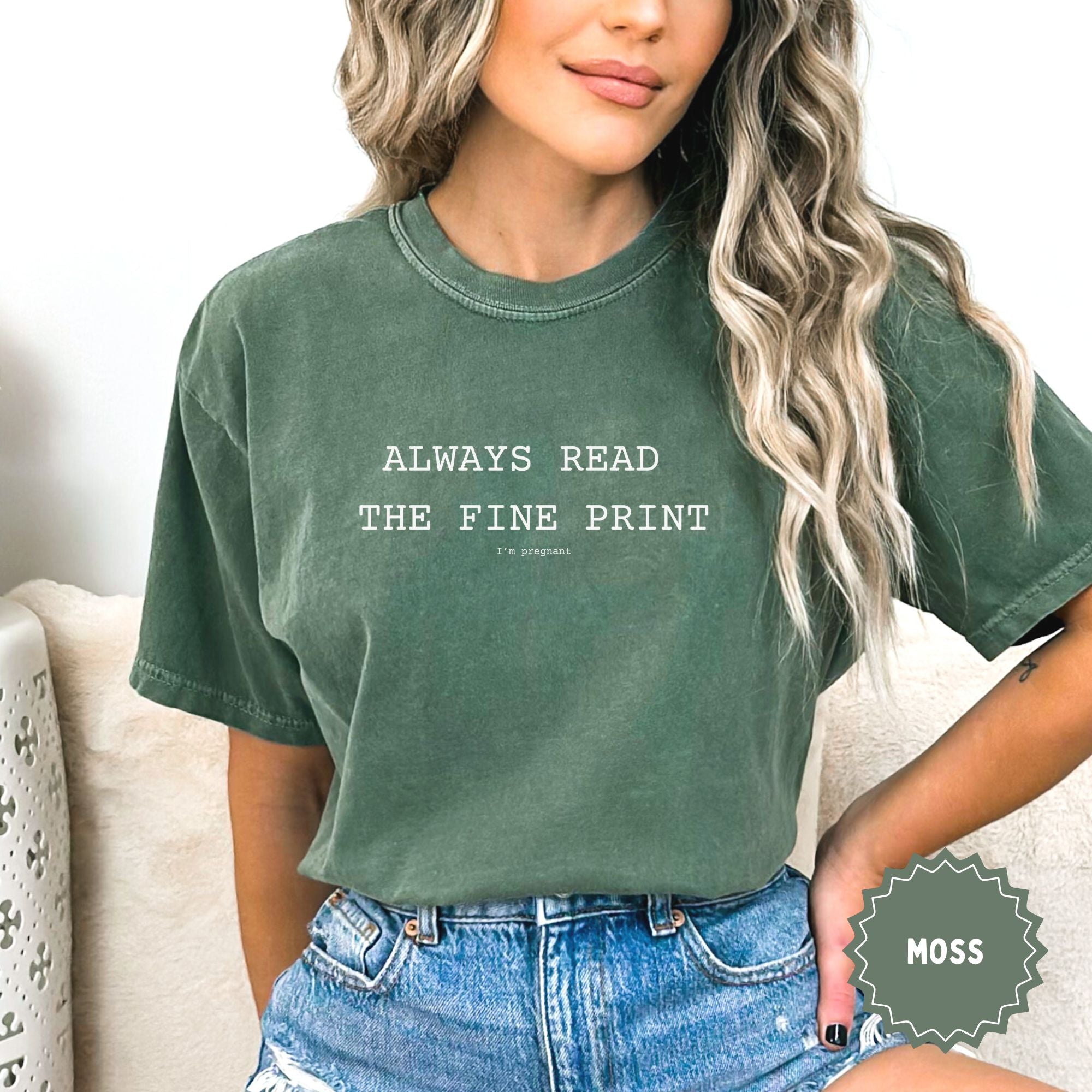 Pregnancy Announcement - Always Read the Small Print I'm Pregnant