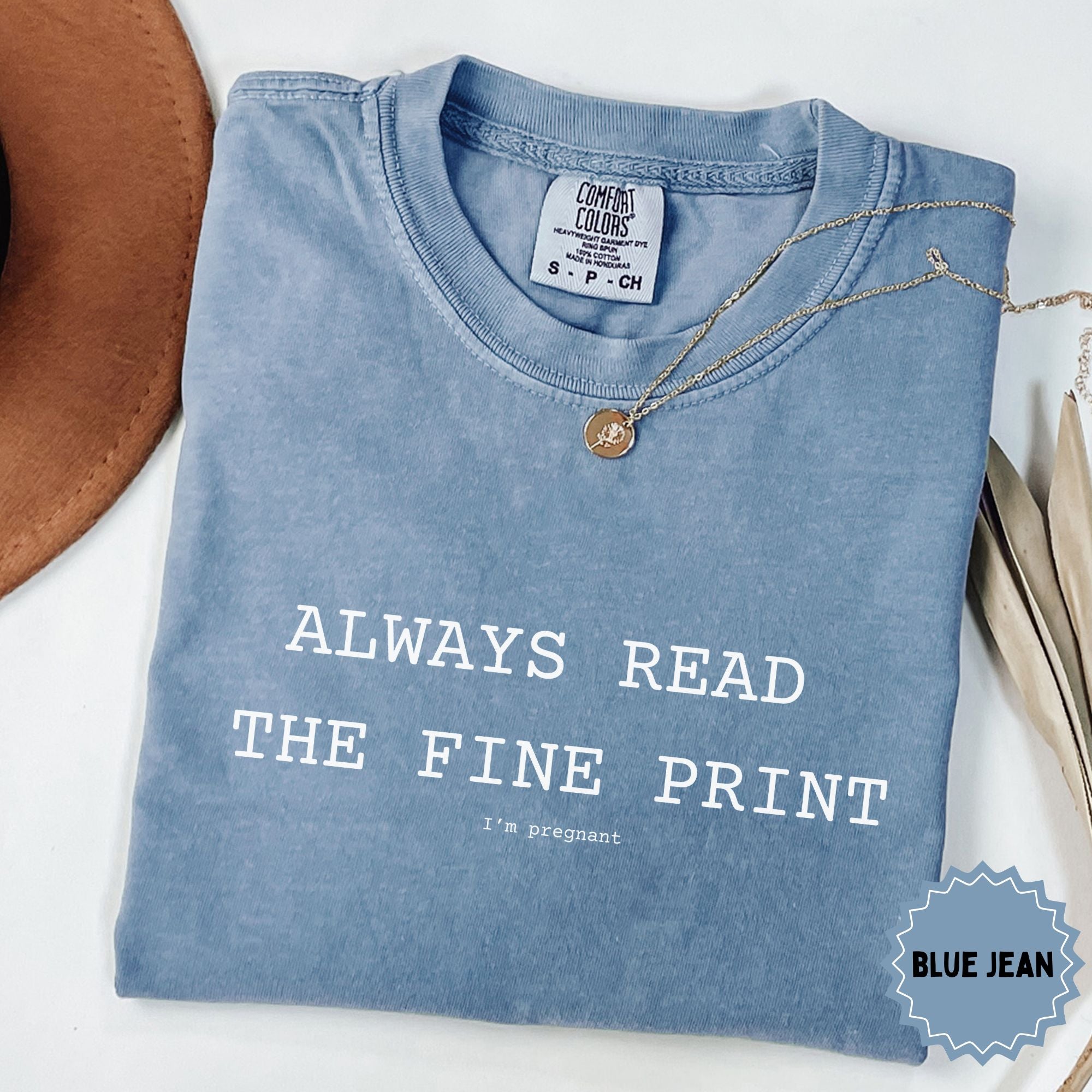 Pregnancy Announcement - Always Read the Small Print I'm Pregnant