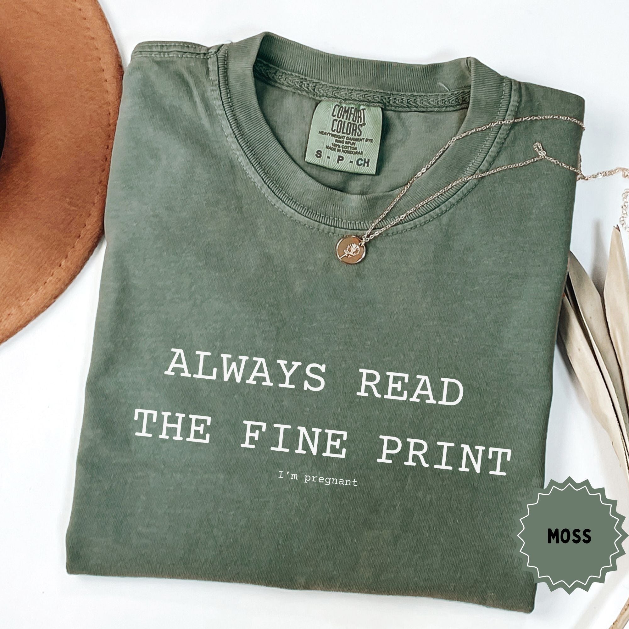 Pregnancy Announcement - Always Read the Small Print I'm Pregnant