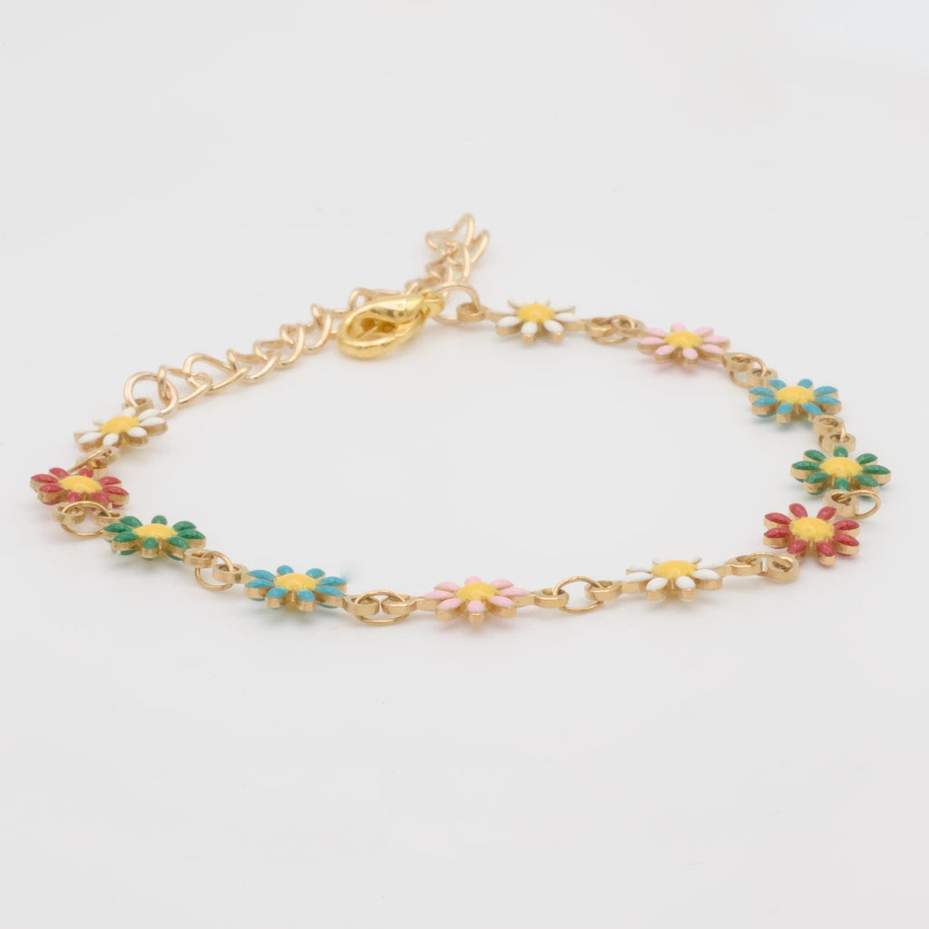 Acrylic Flower Bracelet, Sister Gift, Floral Bracelet, Gift For Her, Sister Jewelry, Flower Jewelry, Birthday Gift, Friendship Bracelet