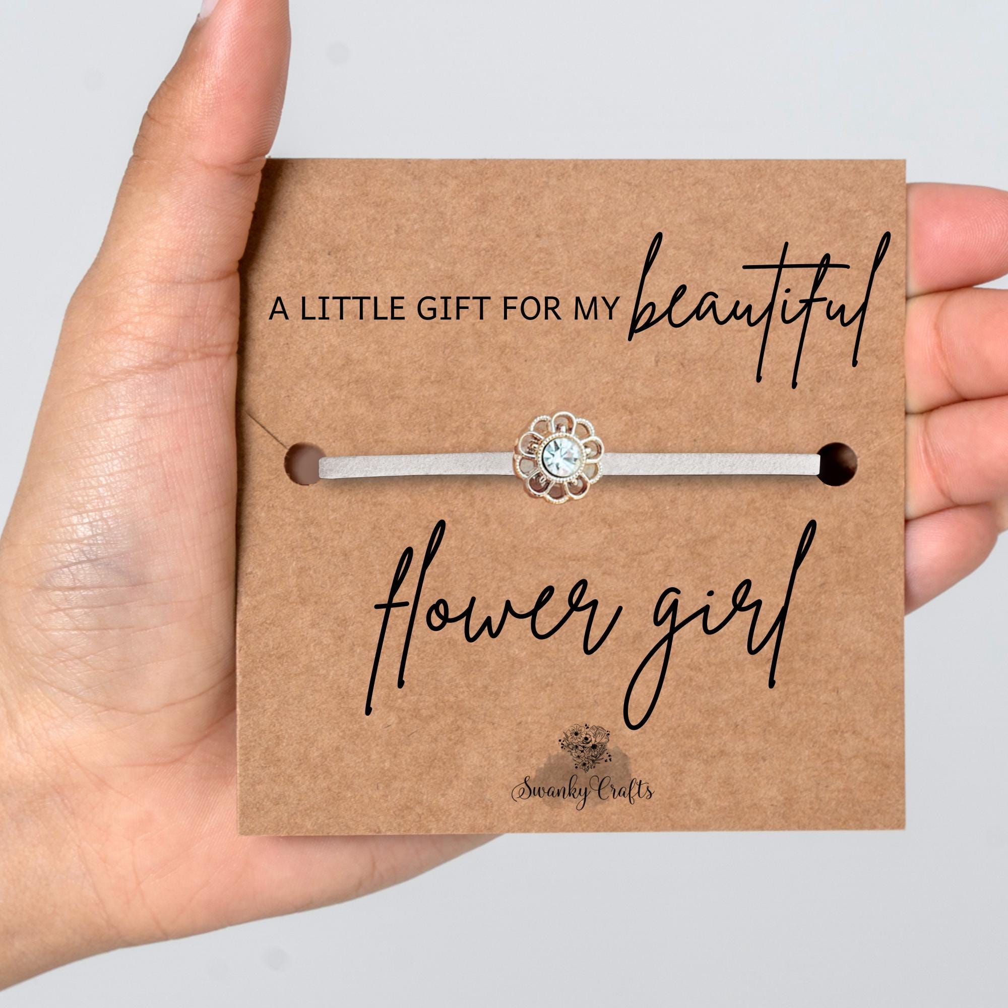 Flower girl bracelet, flower girl gift, Flower Girl Gifts, Bridesmaid Bracelet Gift, Bridesmaid Thank you Gifts, Flowergirl Bracelet Sets