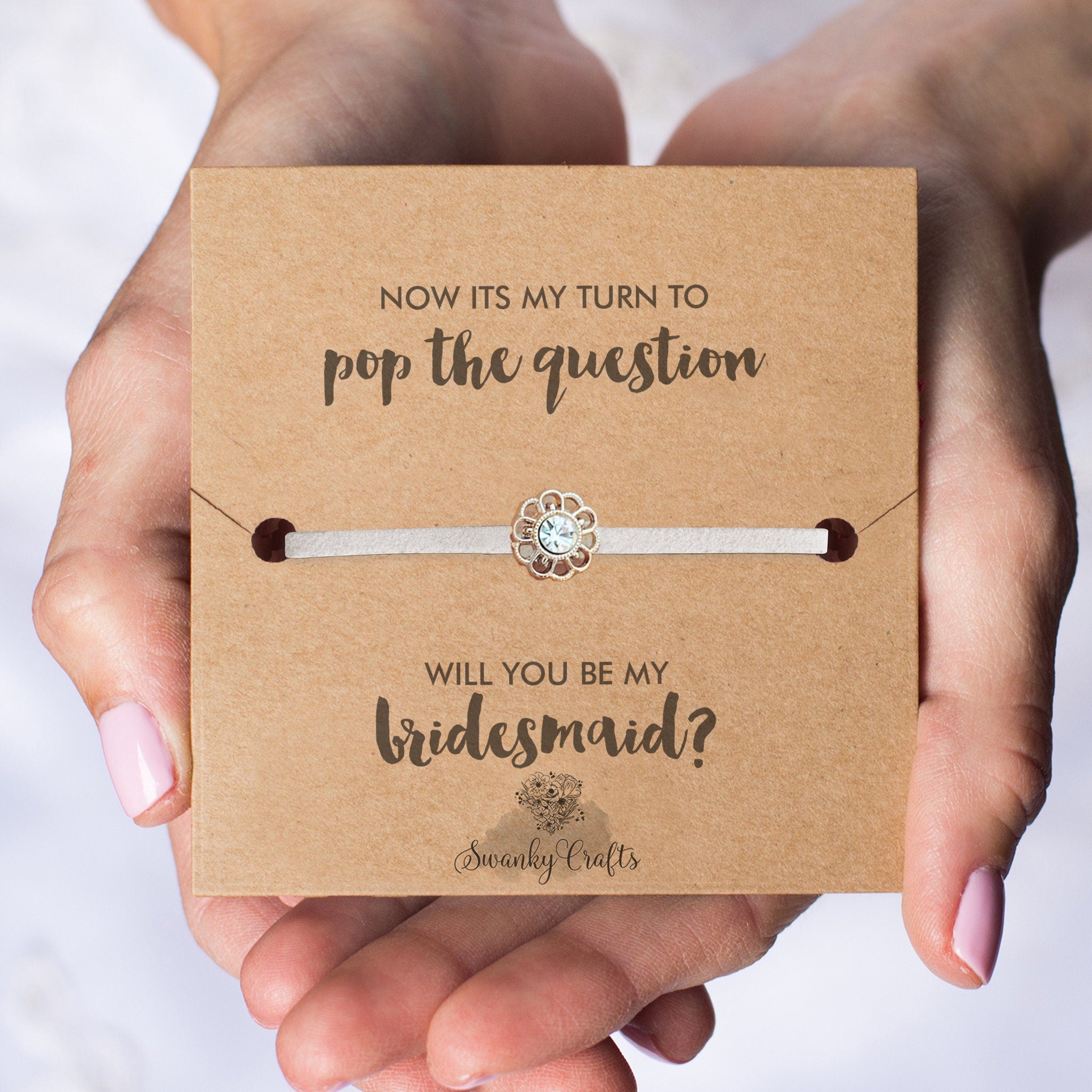 Will you be my Bridesmaid Proposal, Will you be my Flower Girl Proposal,  Flower Girl Gift, Flower Girl Bracelet, Junior Bridesmaid Gift