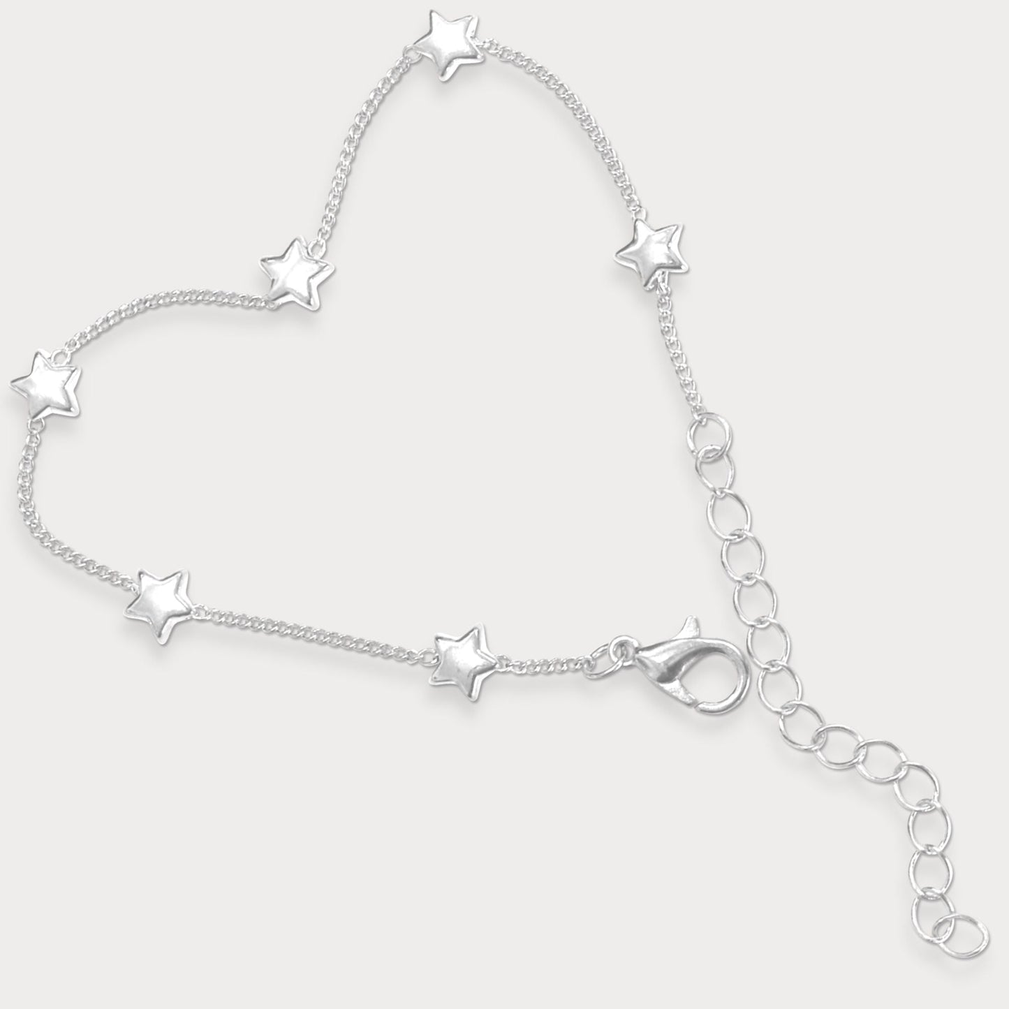 Good Friend Bracelet - 925 Silver Star Bracelet with Card and Gift Wrap
