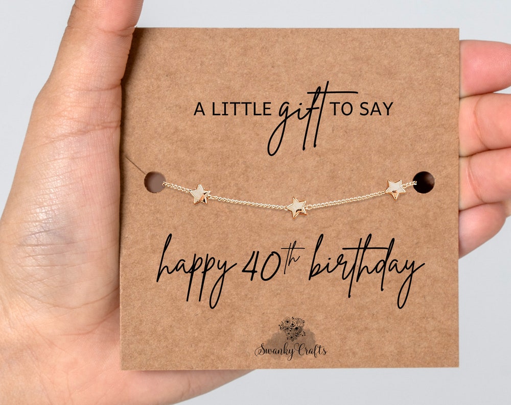 40th Birthday Gifts - Star Bracelet